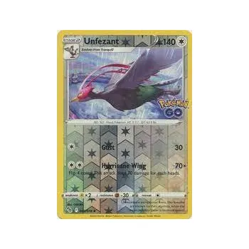 Karetní hra Pokémon karta Unfezant Reverse Holo 063/078 - Pokémon Go
