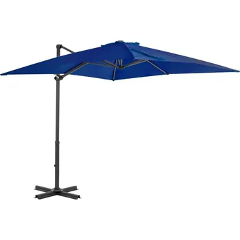 Stínicí technika vidaXL Konzolový slunečník s hliníkovou tyčí 250 x 250 cm 250 x 250 cm Modrá