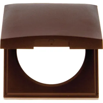 Rámeček s víčkem pro zásuvku Integro hnědý