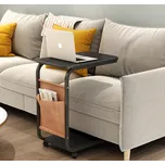 Pojízdný konferenční stolek boční černý