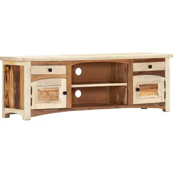 Televizní stolek vidaXL TV stolek 120 x 30 x 40 cm masivní recyklované dřevo [282729]