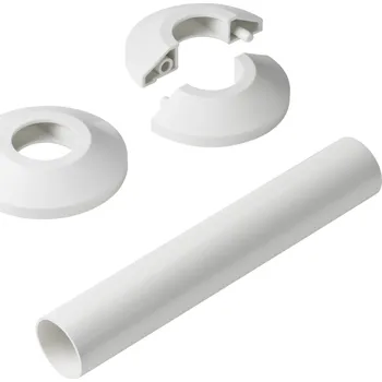 Radiátor Danfoss rozeta + 2x chránička, bílá Dan 013G3132