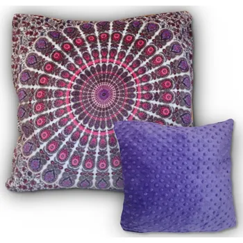 Povlak na polštářek Apex® model flanel PREMIUM Povláček na polštářek Apex Mikroplyš Flanel Minky – Mandala fialová - Povláček na polštářek