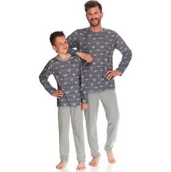 Chlapecké pyžamo Taro, dětské pyžamo 2621-Harry, dlouhý rukáv, šedá, vel. 104