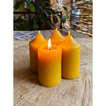 Svíčka Happy Nature Adventní svíčky z včelího vosku 4 ks