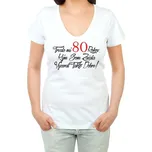Narozeninové tričko k 80 pro ženu SK - velikost L