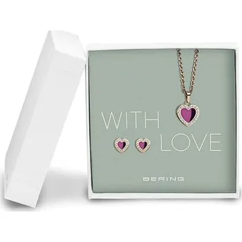 Náhrdelník Sada náušnic a náhrdelníku BERING Arctic Symphony 428-712-Purple