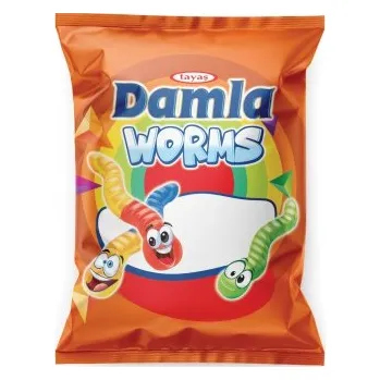 Bonbon Želé DAMLA 80 g želé bonbóny - WORMS - ČERVÍCI (Damla gumové WORMS ovocné bonbony)