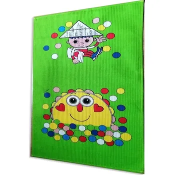 Dětský bavlněný ručník 37/65 - Večerníček zelený