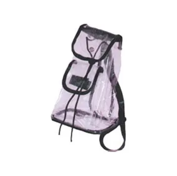 Kosmetická taška COSMETIC ETUE Plastová - batoh čirý 10x17x25cm