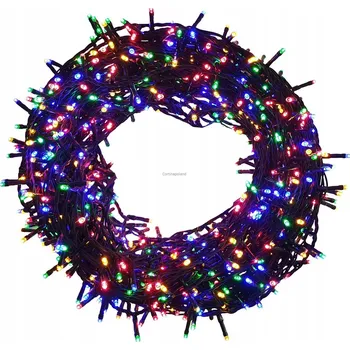 Vánoční osvětlení Cortina Vánoční osvětlení řetěz světýlka 1000LED venkovní barevné + časovač