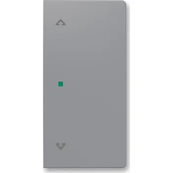 vypínač ABB - Zoni, kryt 2násobný, symbol "žaluzie", šedá