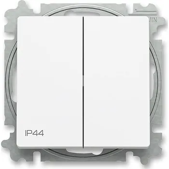 vypínač ABB - Zoni, Přepínač sériový, s krytem, řazení 5, IP44, matná bílá
