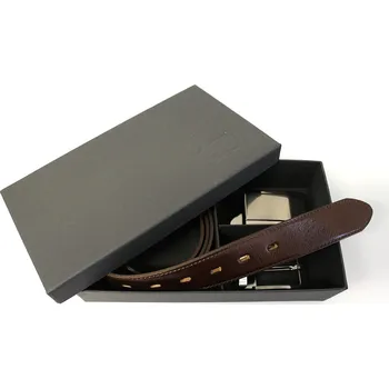 Opasek PENNY BELTS Set koženého opasku 506 35-020-22 a 4PS hnědý - 110 cm