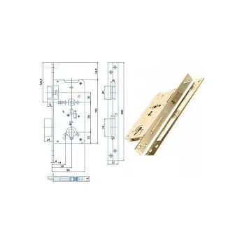 zadlabací zámek Satos Zámek vložkový vratový K131 BZn P-L 90/99