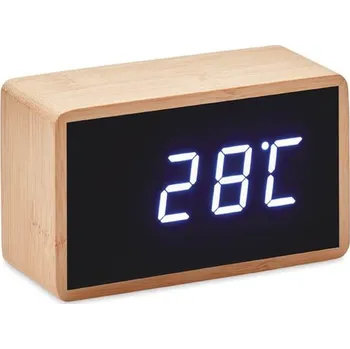 Budík Miri clock Budík v bambusovém krytu