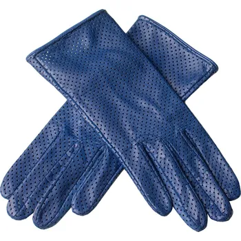 Rukavice Krátké perforované rukavice s malým rozparkem pro dámy Barva: Modrá, Velikost: 6,5