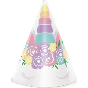 Party dekorace Párty čepice jednorožec 6 ks