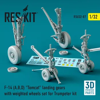 Plastikový model Reskit 1/32 F-14 (A,B,D) 'Tomcat' landing gears (TRUMP)