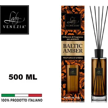 Aroma difuzér Lady VENEZIA Pokojová vůně 500ml BALTIC AMBER Diff