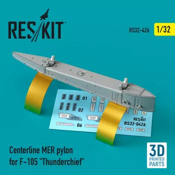 Plastikový model Reskit 1/32 Centerline MER pylon for F-105 'Thunderchief'