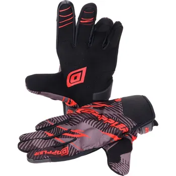 Moto rukavice Rukavice MX Doppler šedá / červená - velikost M (09) 43179-M