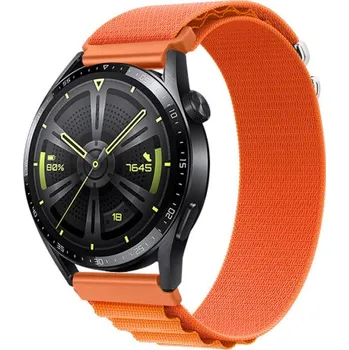 Řemínek na hodinky BSTRAP | BStrap Nylon Loop reminek na Huawei Watch GT3 46mm, orange (SSG037C0209)