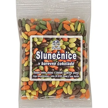 Bonbon PERUN-OŘECHY Slunečnice v barevné čokoládě sáček: 100 g