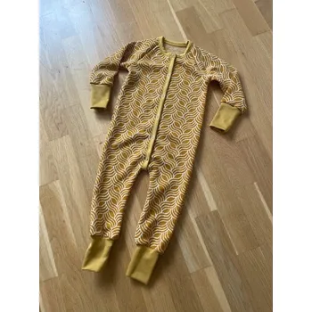 Rostoucí merino overal - vlny hořčice, Duomamas Velikost: 6-12 měsíců