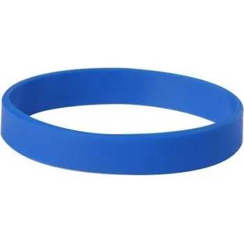 Náramek Silikonové náramky jednobarevné, Barva modrá, bez potisku Modrá 202 mm