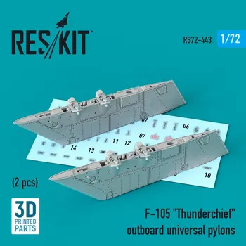 Plastikový model 1/72 F-105 'Thunderchief' outboard universal pylon