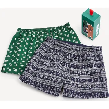 Celio Trenýrky v dárkovém balení, 2 kusy 1135456 Zelená S