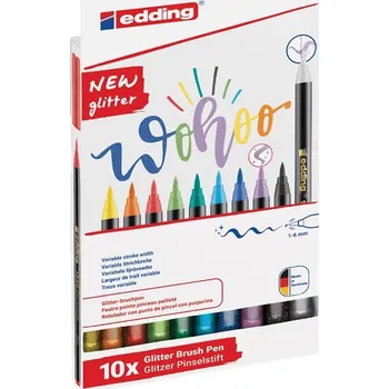 Štětcový fix EDDING 1340 GLITTER na papír, 10ks
