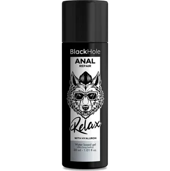 Lubrikační gel Black Hole Anal Repair Water Based Relax with Hyaluron 30ml