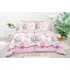 Povlečení Stanex Bavlněné povlečení kočičky růžové 140 x 200, 70 x 90 cm knoflíky