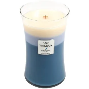 WoodWick Trilogy Beachfront Cottage, 609,5 g Svíčka WoodWick Trilogy Beachfront Cottage, 609,5 g