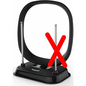 Televizor DANAPO Televizní anténa pokojová Greentek UVR-AV565 DVB-T a DVB-T2