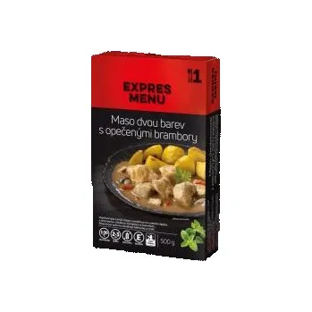 Hotové jídlo Maso dvou barev s opečenými brambory 500g - 1 porce 19333