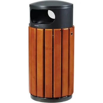 Venkovní odpadkový koš Rossignol Pro Kovový venkovní odpadkový koš Lionel, 40 l