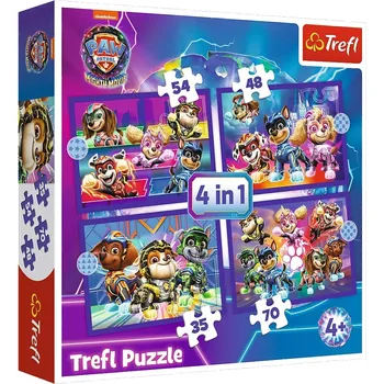 Puzzle Trefl Tlapková patrola Hrdinové 4v1 207 dílků