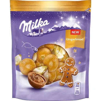 Bonbon Milka Čokoládové bonbony s perníčkovou příchutí 90 g