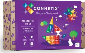 Stavebnice ostatní Connetix Rainbow Starter Pack 60 dílků