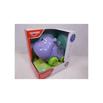 Hračka pro nejmenší Chrastítko na kolečkách Hroch