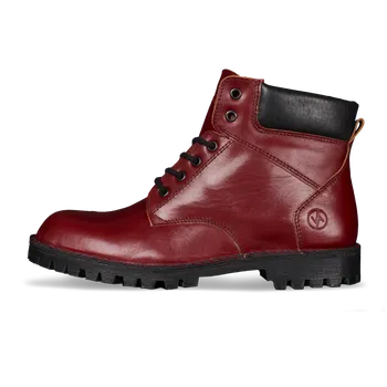 Dámské tenisky Vasky Farm Low Red - Dámské kožené kotníkové boty červené, hřejivé zateplené - zimní boty, obuv | Flexiko | česká výroba ze Zlína 40 EU