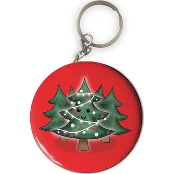 Vánoční dekorace Přívěšek s otvírákem s potiskem Vánoční stromek