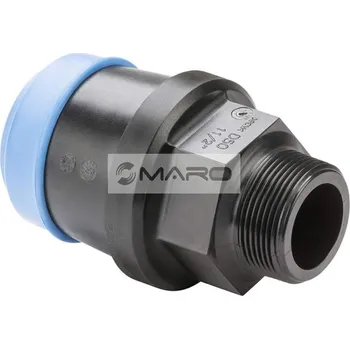 rozdělovač topení Hawle Přechodka násuvná ISO 6120 s vnějším závitem, POM, pro rozvody vody 25 mm x 3/4", 612002503416