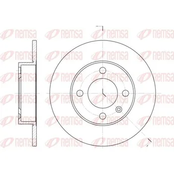 Brzdový kotouč Brzdový kotouč REMSA 6616.00