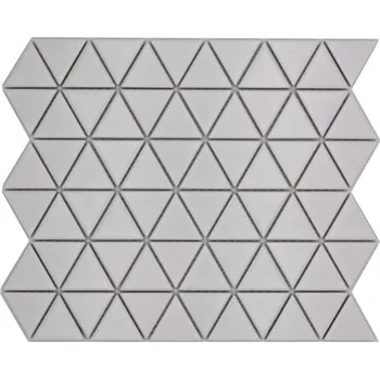 Keramická mozaika CG TR 41 trojúhelníková uni bílá matná 25,2x29,1cm