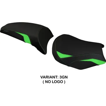 Moto sedlo TPZ Italia Potah sedla Kawasaki Ninja 650 (17-24) Sihu potah sedla: bez loga 3GN (green)