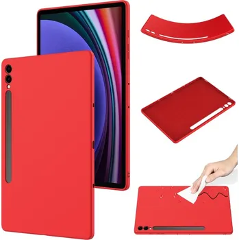 Pouzdro na tablet VSECHNONAMOBIL 66611 RUBBER Ochranný kryt pro Samsung Galaxy Tab S9 FE+/S9+ / S10+ červený